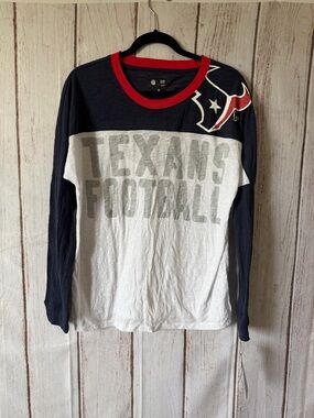 NFL Team Apparel Women's Houston Texans Colorblock
Slub Long Sleeve T-Shirt